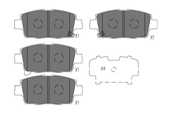 KAVO PARTS Jarrupala, levyjarru KBP-9134